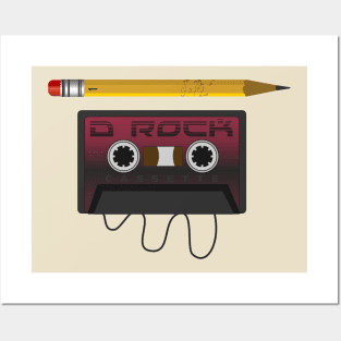 D Rock Cassette Tape Posters and Art